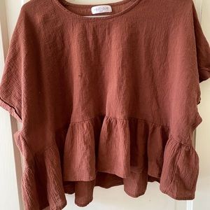 flowy short sleeve shirt